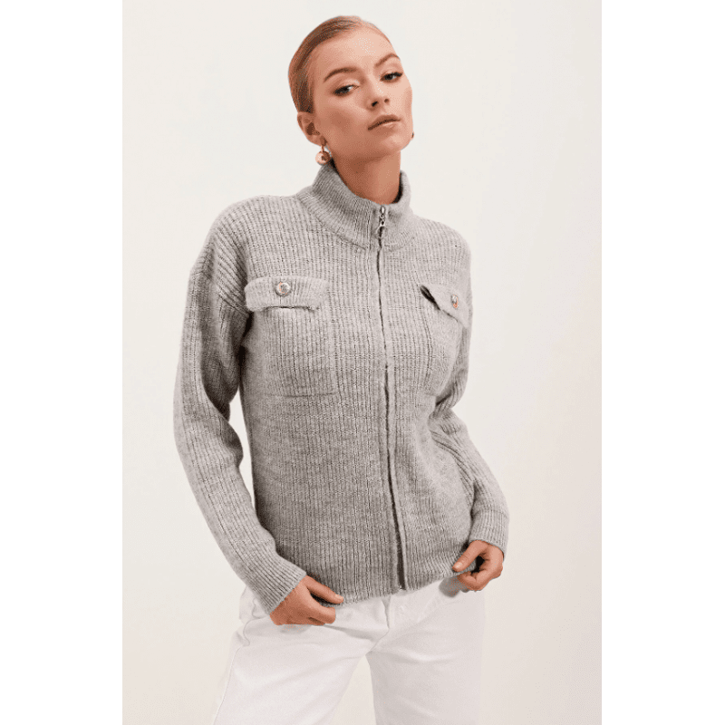 جرزة ستاتي لون سكني مع سحاب