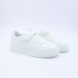 حذاء رياضي نعل عريض بناتي لون ابيض