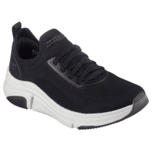 حذاء سكيتشرز بوبس سبارو فليكس للنساء لون أسود ونعل أبيض - Skechers Women's BOBS Sport Sparrow Flex - Instant Clout Shoes