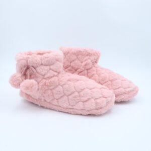 حفاية فرو UGGS متوسط الكاحل للنساء لون زهري