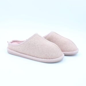 حفاية فرو بتصميم للنساء لون زهري بارد