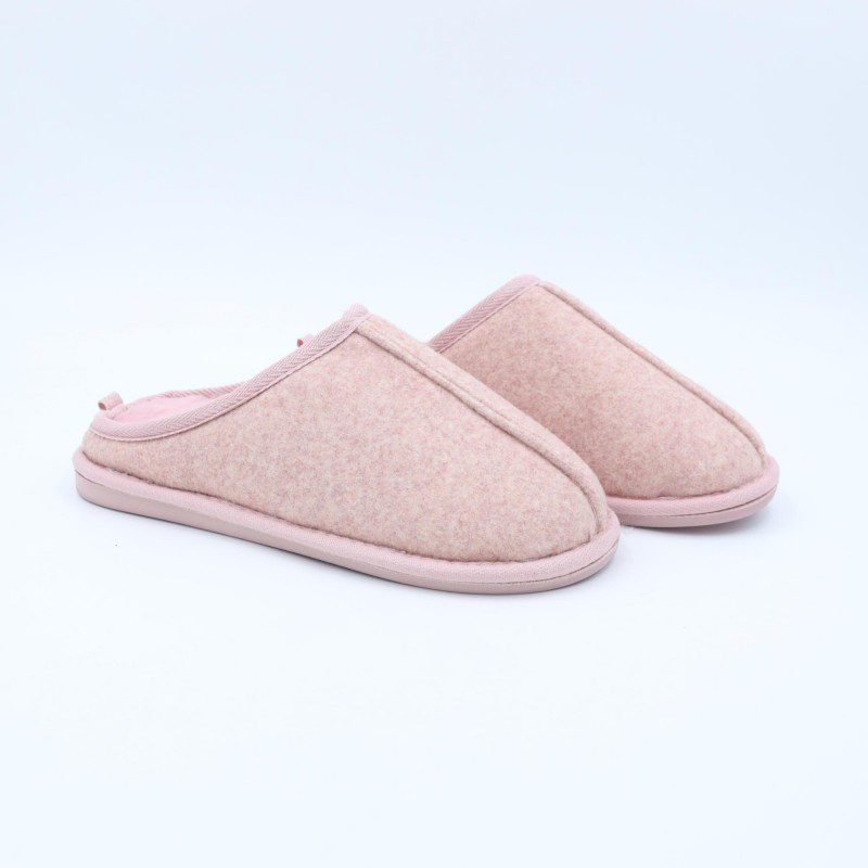 حفاية فرو بتصميم للنساء لون زهري بارد