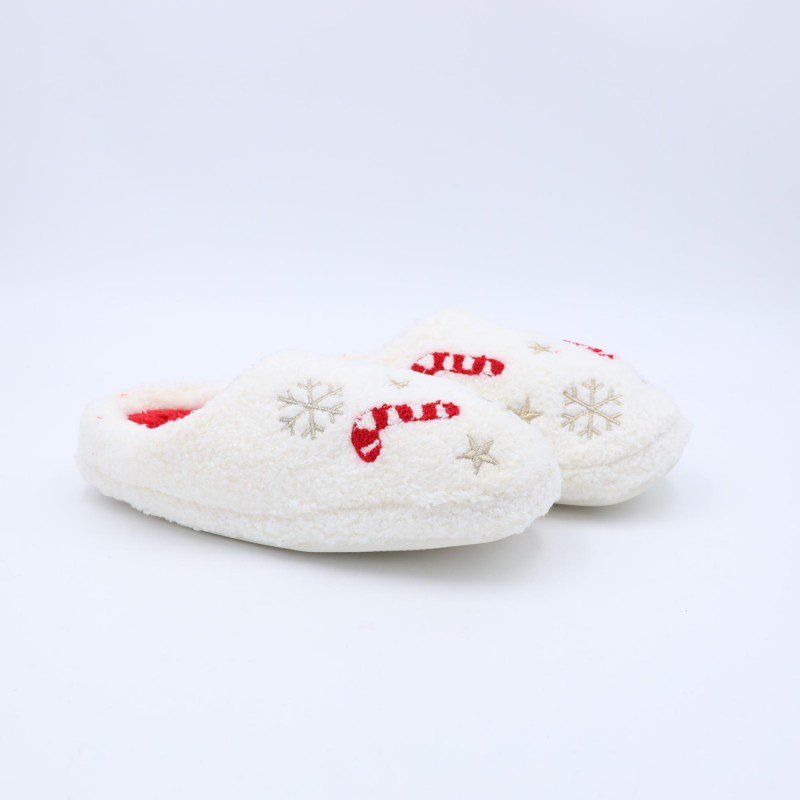 حفاية فرو بتصميم نجوم للنساء لون أبيض