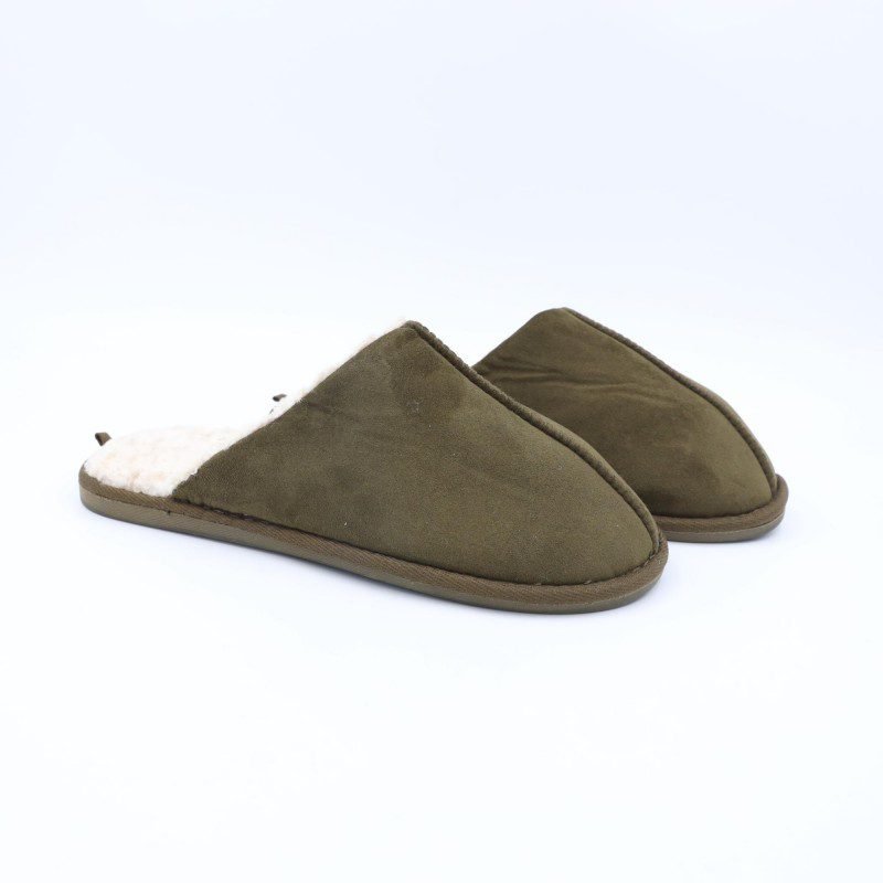 حفاية فرو شتوي رجالي لون زيتي