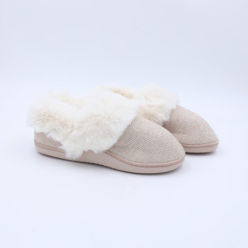 حفاية فرو للنساء لون بيج