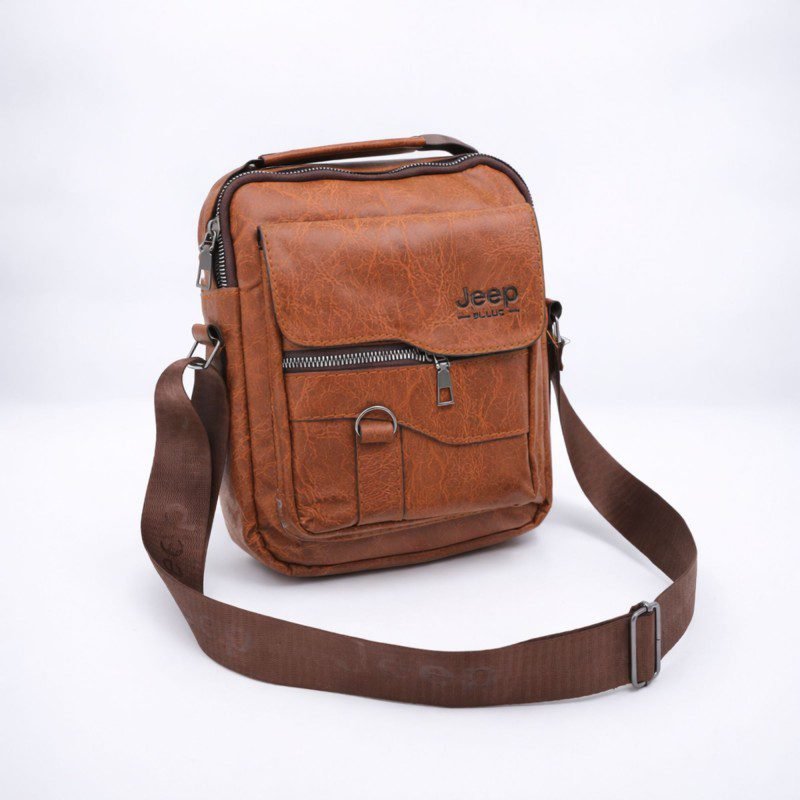 حقيبة كروس حجم 22×28 سم لون بني