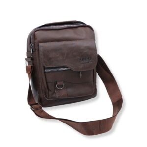 حقيبة كروس حجم 22×28 سم لون بني محروق