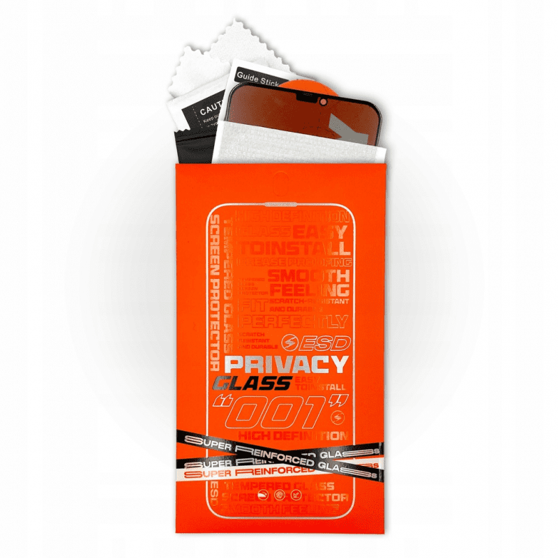 حماية شاشة سوداء ( privacy ) جودة ممتازة مقاومة للخدوش والكسر 15 برو ماكس