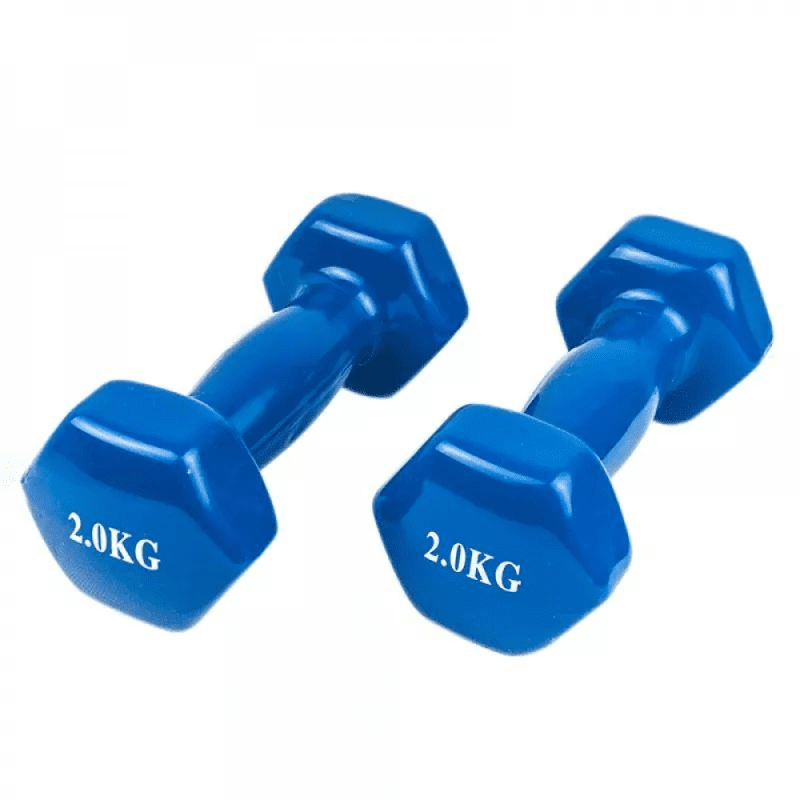 دمبلز 2 كيلو لون أزرق ( زوج )