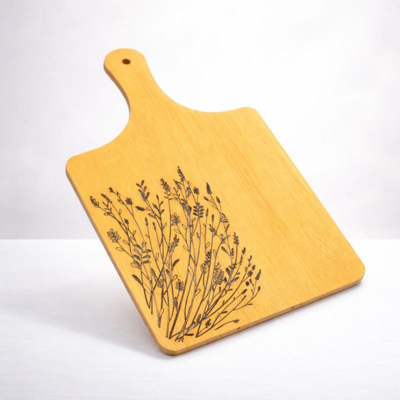 ديكور للمطبخ لوج تقطيه خشب محفور بالرسم حجم كبير