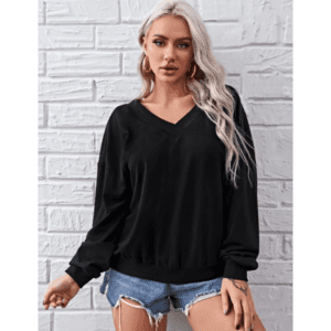 سويت شيرت للنساء لون اسود