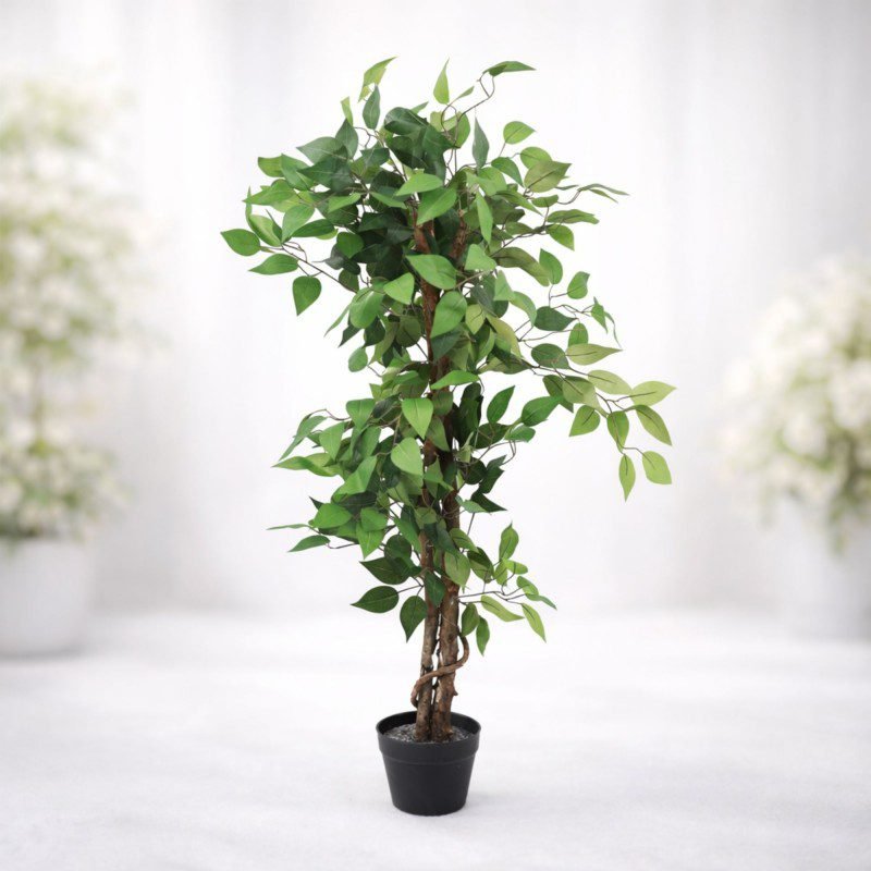 شجرة زينة صناعية BANYAN GREEN بارتفاع 120 سم