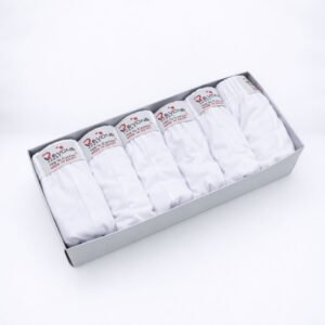 طقم سليب داخلي (6 قطع) للرجال لون أبيض