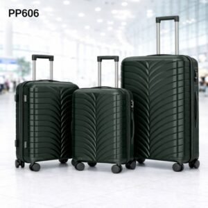 طقم شنط سفر 3 قطع بأحجام مختلفة لون اسود