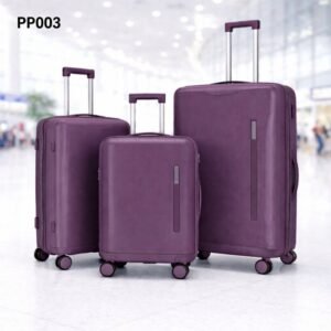 طقم شنط سفر 3 قطع بأحجام مختلفة لون بنفسجي غامق