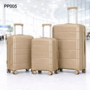 طقم شنط سفر 3 قطع بأحجام مختلفة لون كاكي