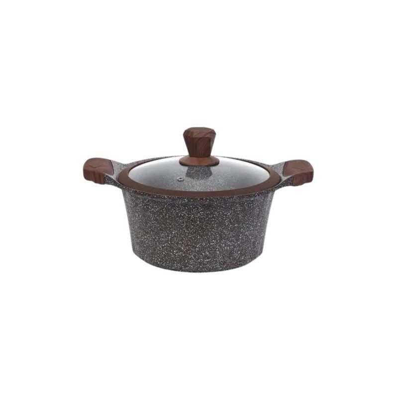 طنجرة جرانيت من Tefolina حجة 20 سم لون اسود