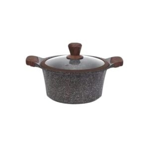 طنجرة جرانيت من Tefolina حجة 22 سم لون اسود