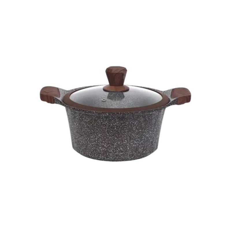 طنجرة جرانيت من Tefolina حجة 22 سم لون اسود