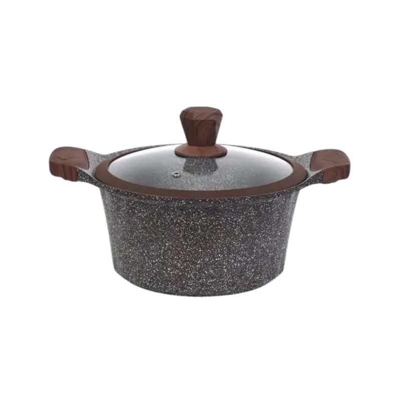 طنجرة جرانيت من Tefolina حجة 26 سم لون اسود