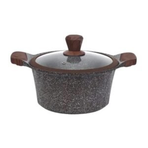 طنجرة جرانيت من Tefolina حجة 28 سم لون اسود