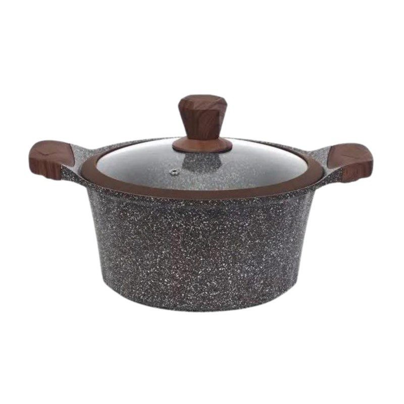 طنجرة جرانيت من Tefolina حجة 28 سم لون اسود