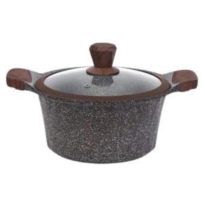 طنجرة جرانيت من Tefolina حجة 30سم لون اسود