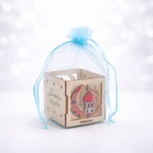 فانوس خشب معلقة 7*7 سم