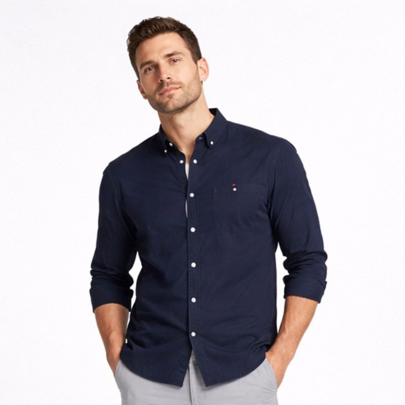 قميص رجالي لون كحلي