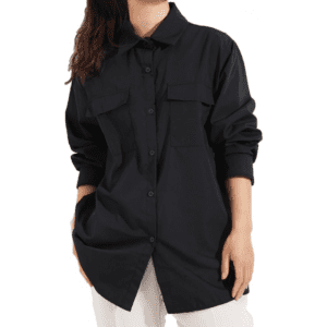 قميص ستاتي لون اسود