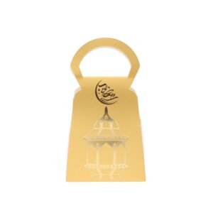 توزيعات كرتون مقوى عدد 12 رمضان لون ذهبي