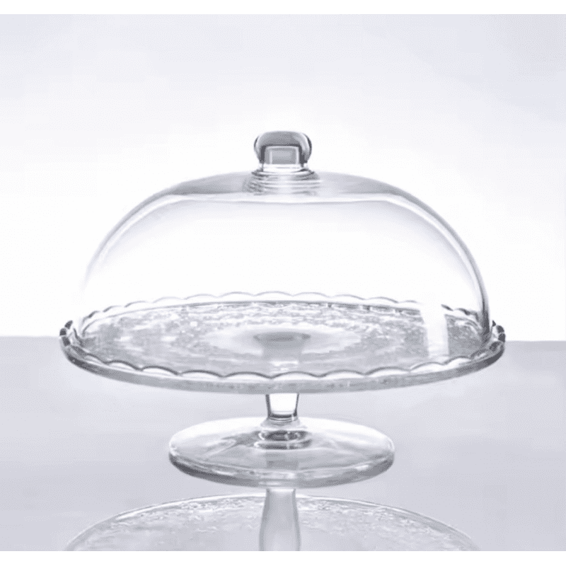 مضيفة زجاج دائرية الشكل قطر 29 سم