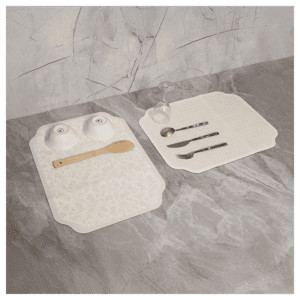 مفرش تنشيف أطباق قطعتين VINE CREAM – 38×50 سم