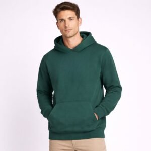 هودي قطني رجالي لون اخضر